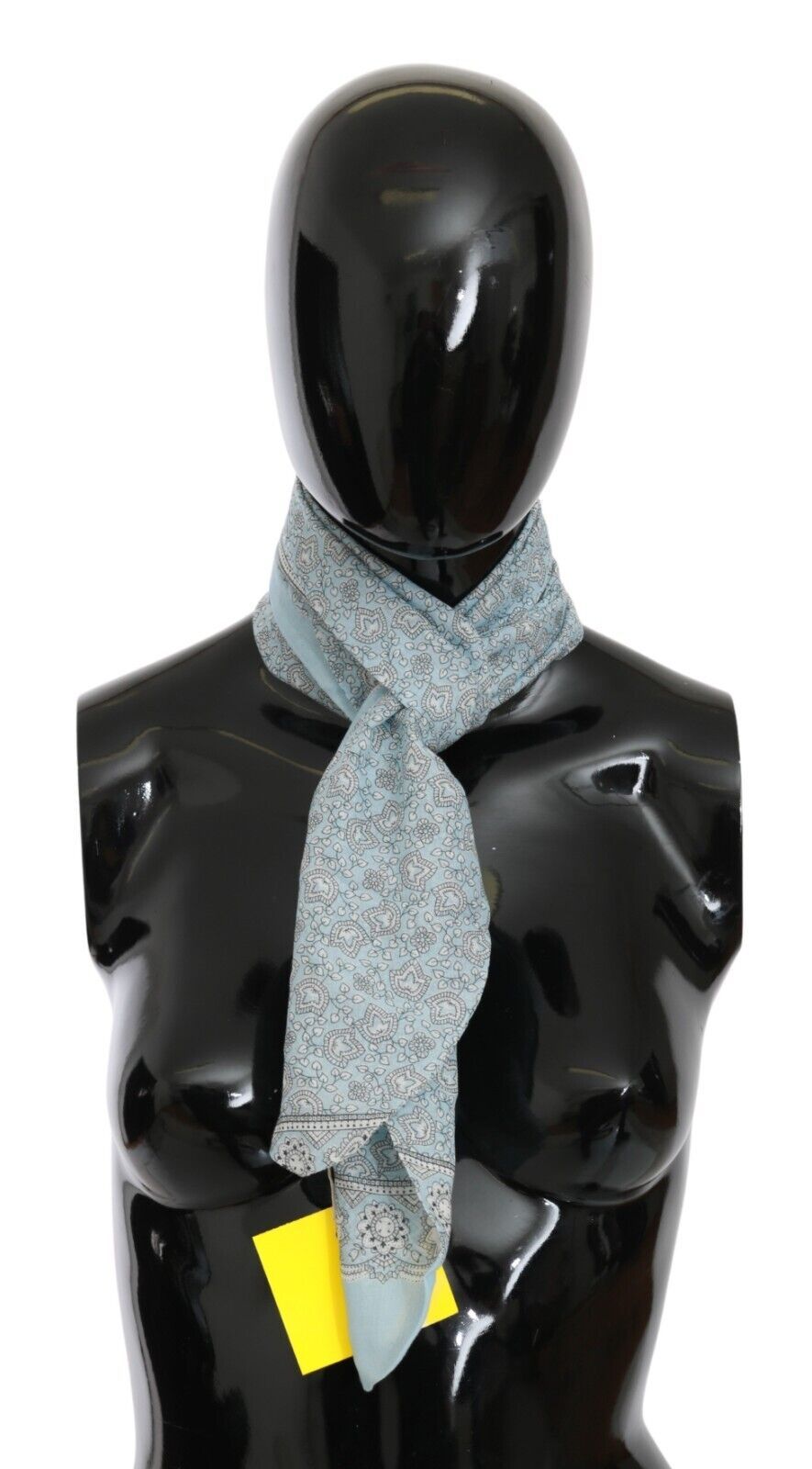 Ermanno Scervino Blue Paisley Silk Scarf