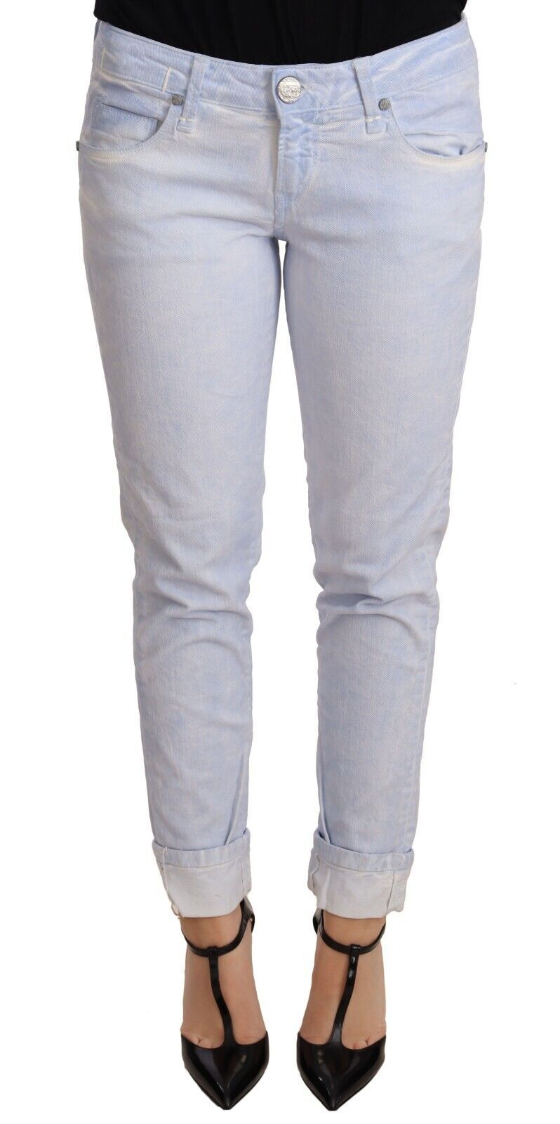 Acht Slim Boyfriend Jeans in Light Blue
