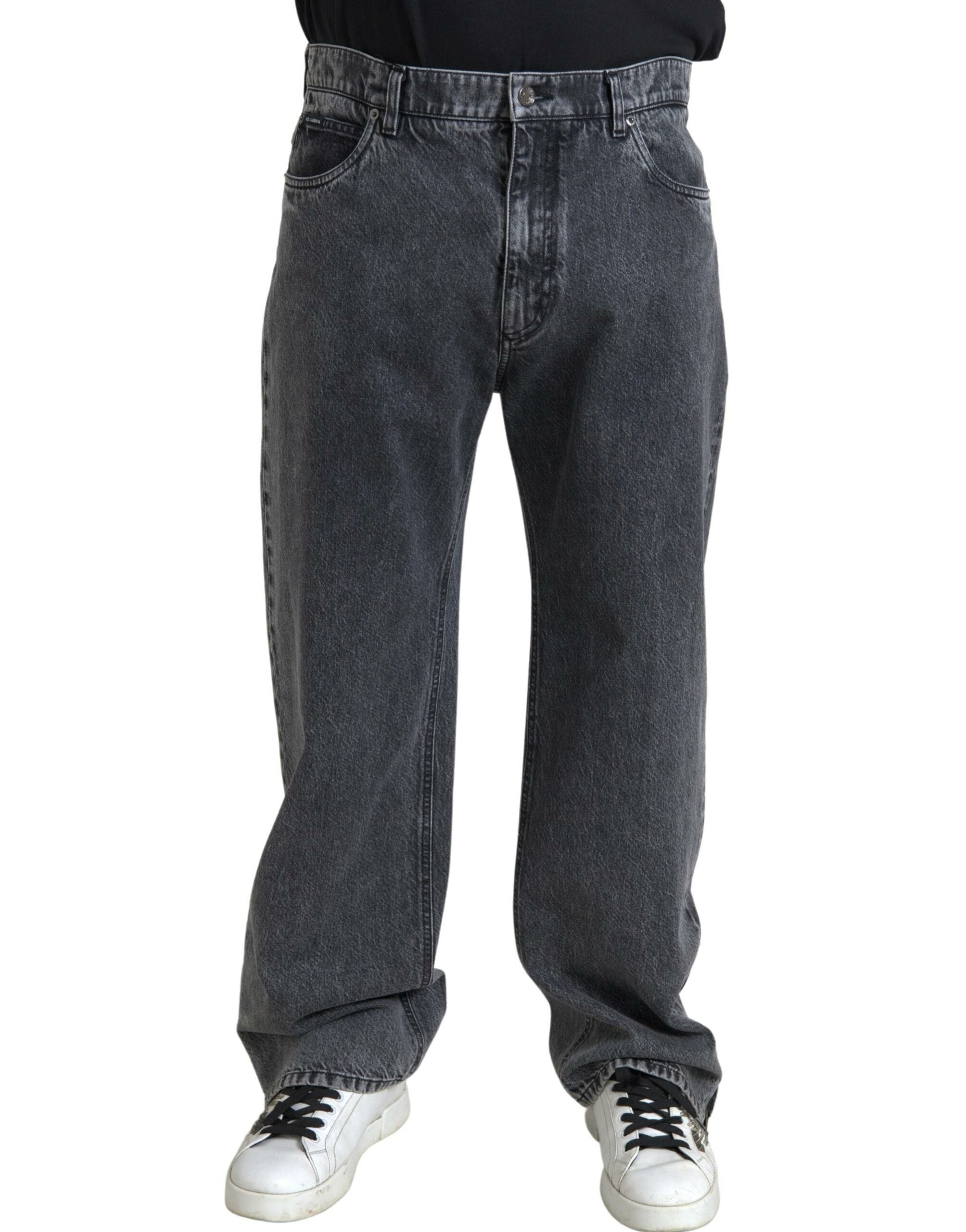 Dolce & Gabbana Men's Relaxed Fit Jeans - Gray