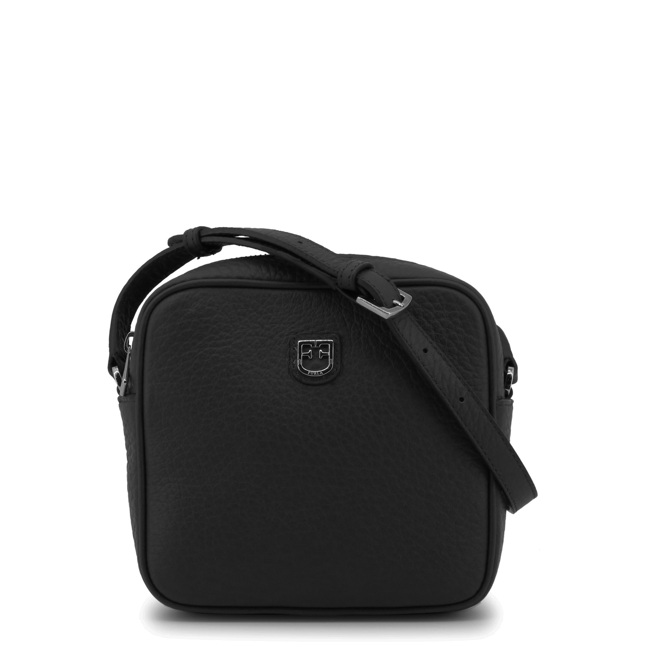 Furla Metropolis Mini Crossbody Bag in Black Leather