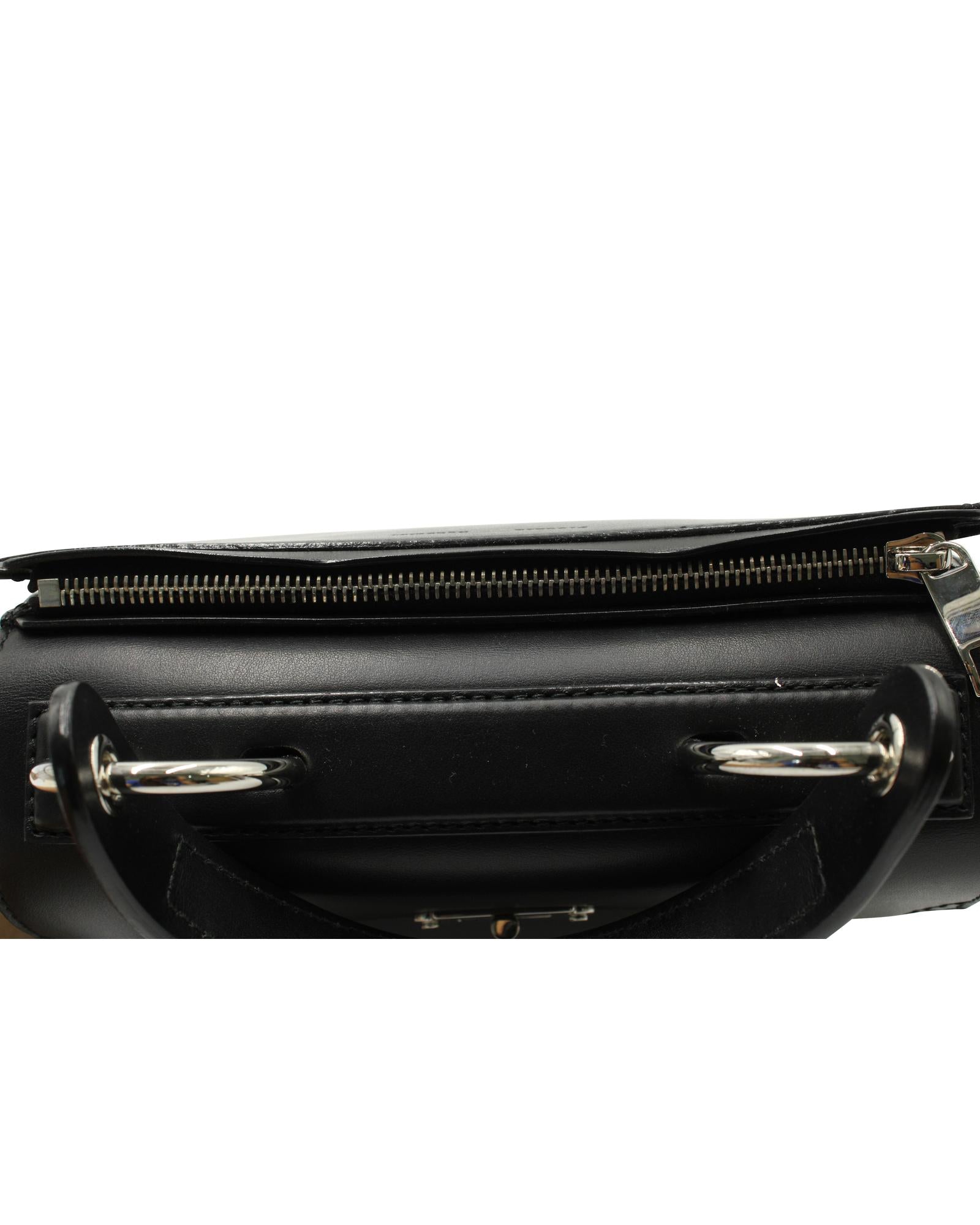 Hava Top Handle Bag in Black Leather