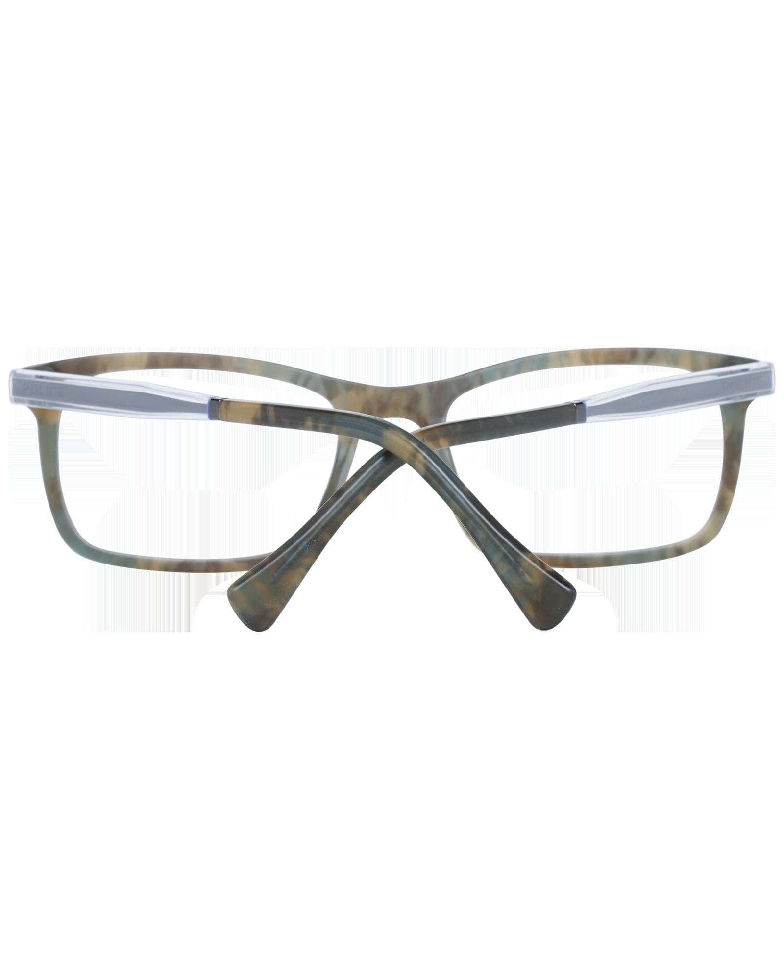 Police SPL745 0700 Green Tortoise Shell Optical Eyeglasses for Men and Women