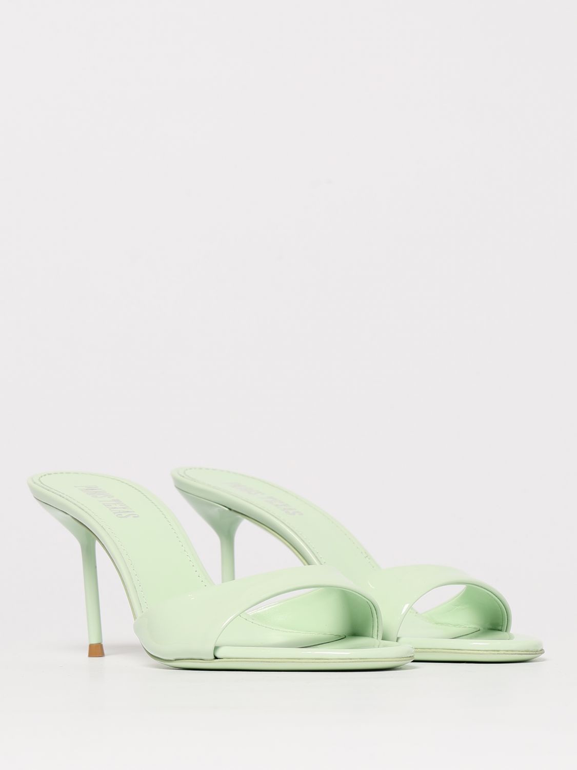 Patent Leather Mules Pink Heels