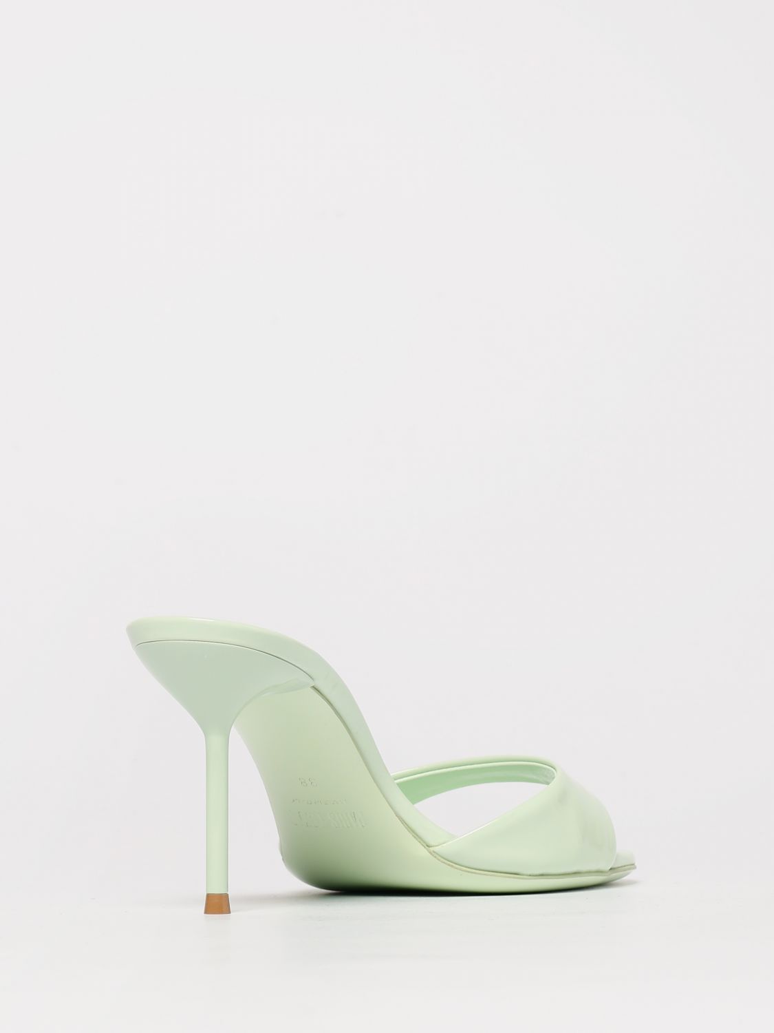 Patent Leather Mules Pink Heels