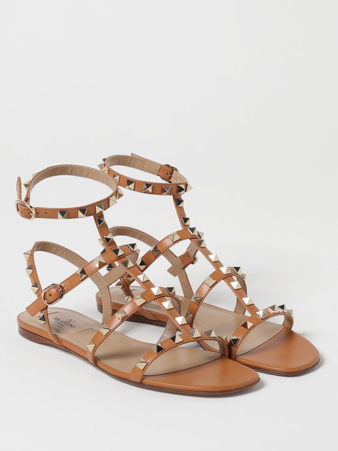 Rockstud Flat Sandals Studded Design