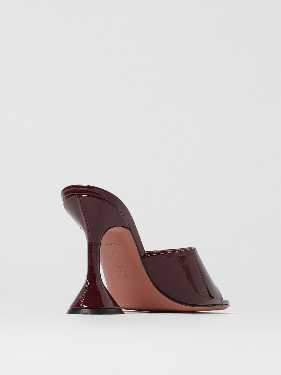 Lupita Slip Patent Mule Heels