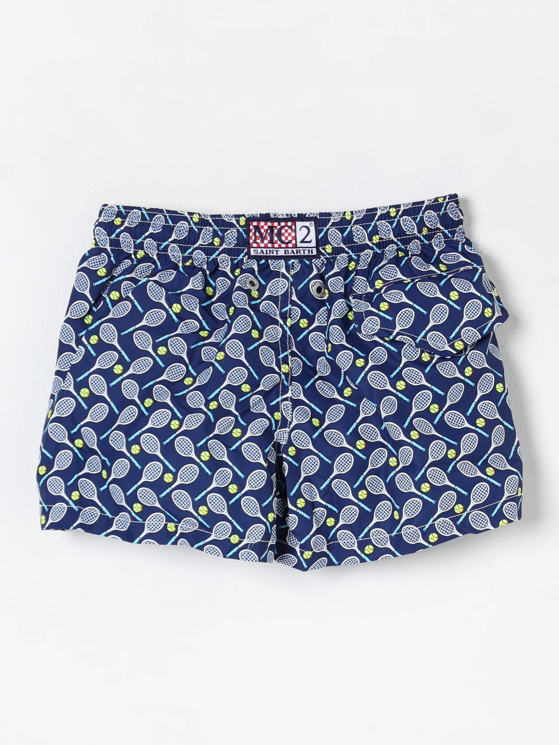 Tennis Print Swim Trunks