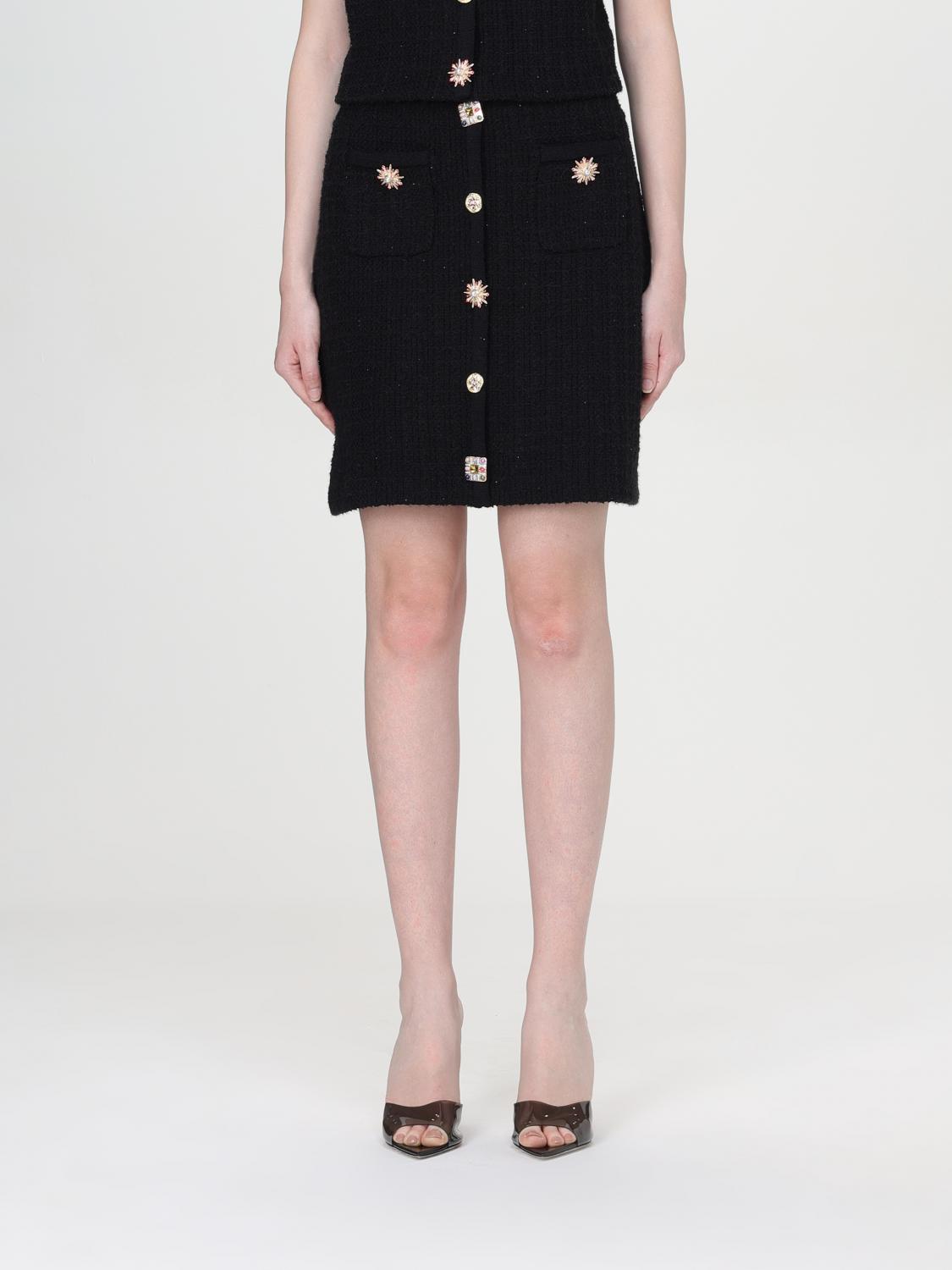 Mini Tweed Embellished Skirt