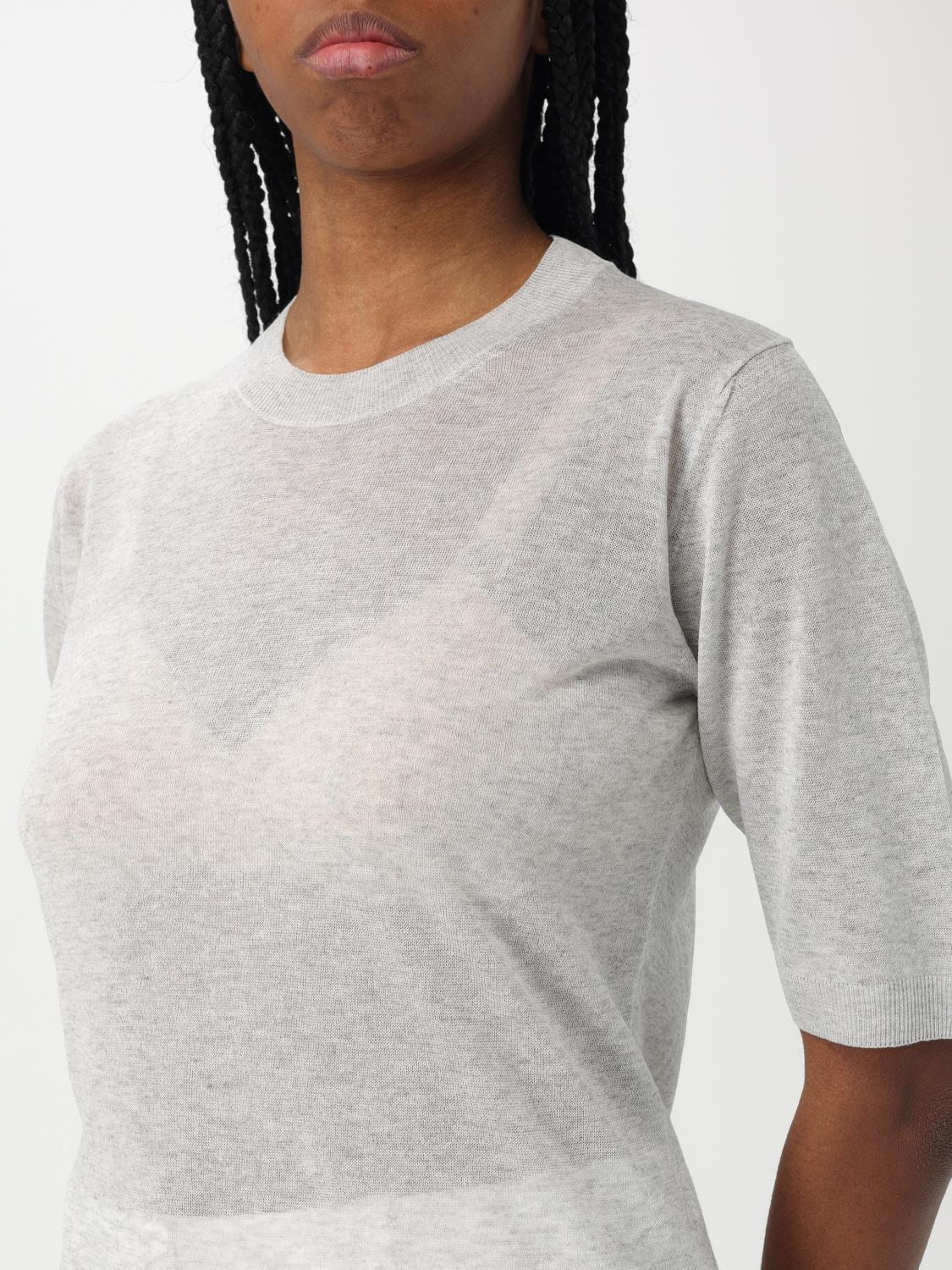 Linen Short Sleeve Knit Top