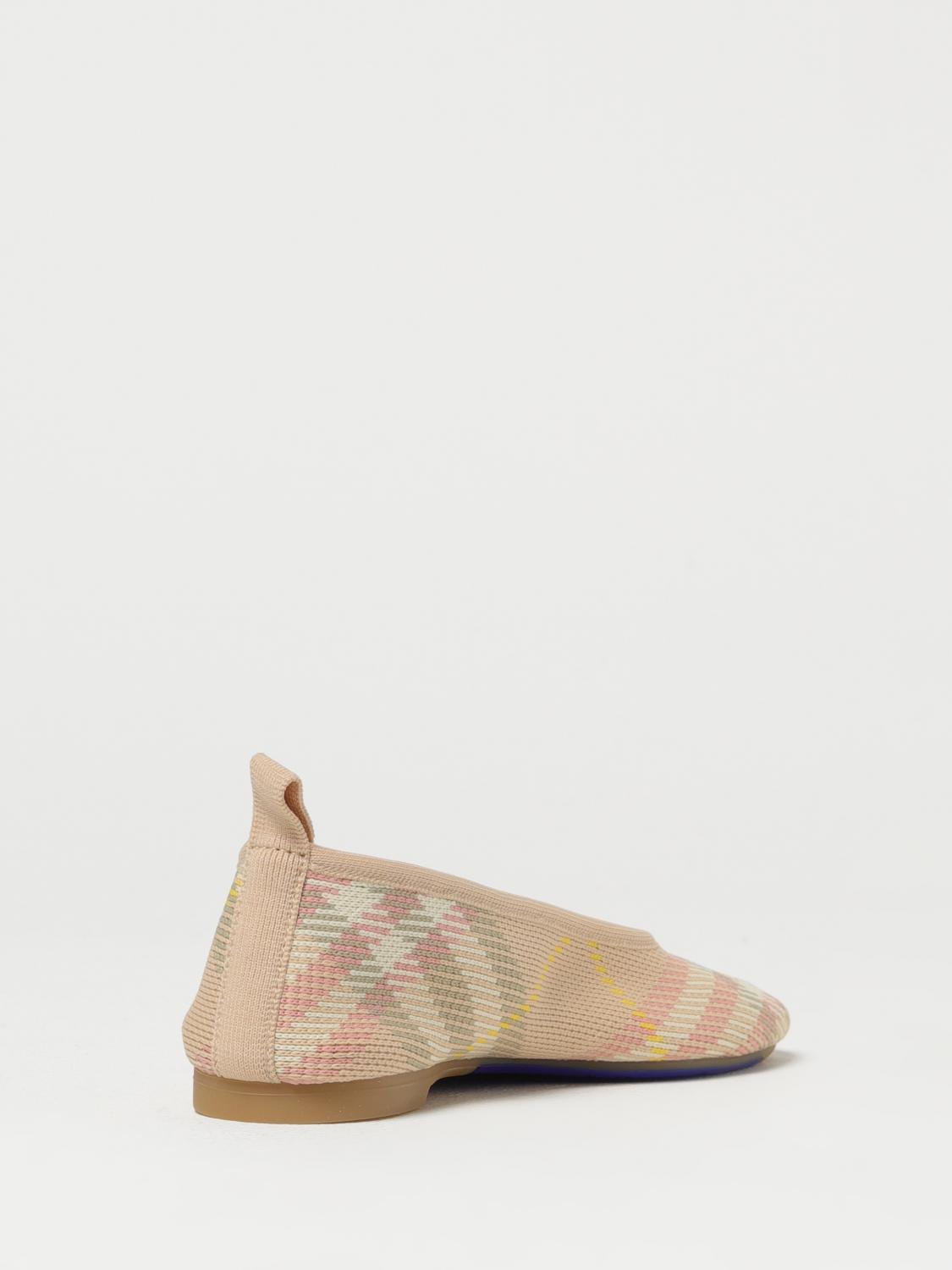 Knitted Plaid Ballerina Flats