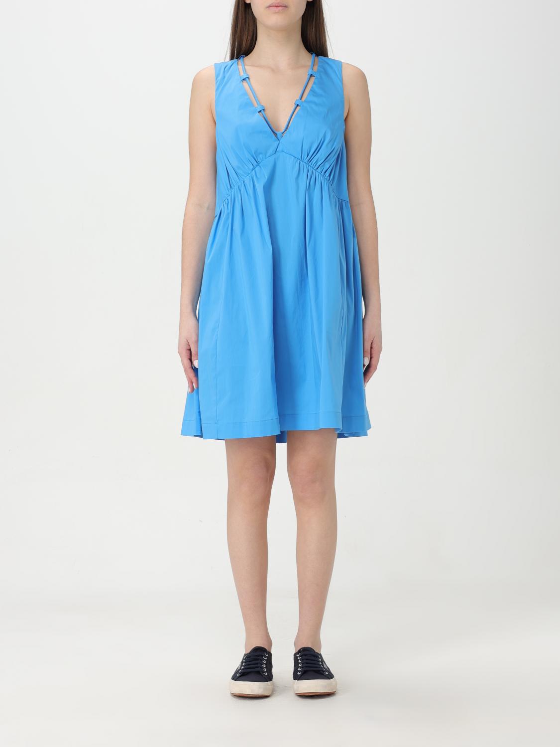 Mini Dress Sleeveless Vneck Cotton