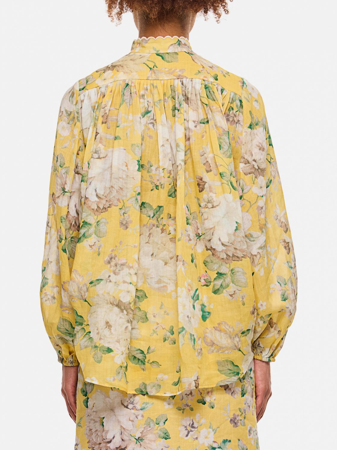 Allia Floral Linen Shirt Relaxed Fit