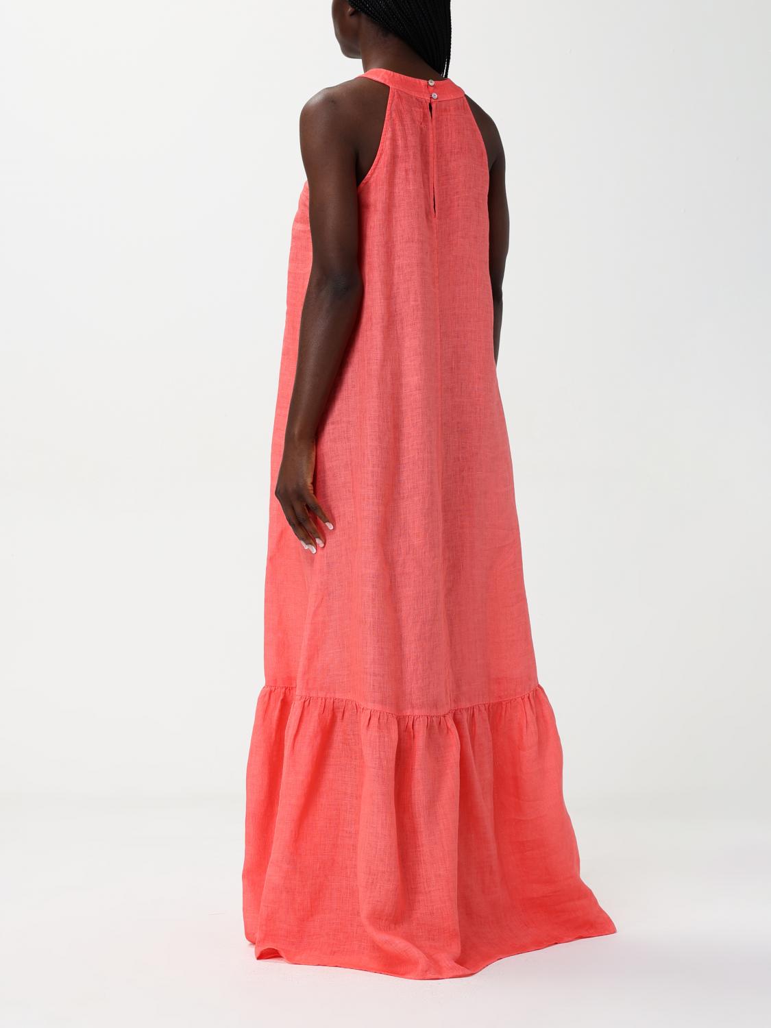Linen Maxi Dress Tiered Skirt
