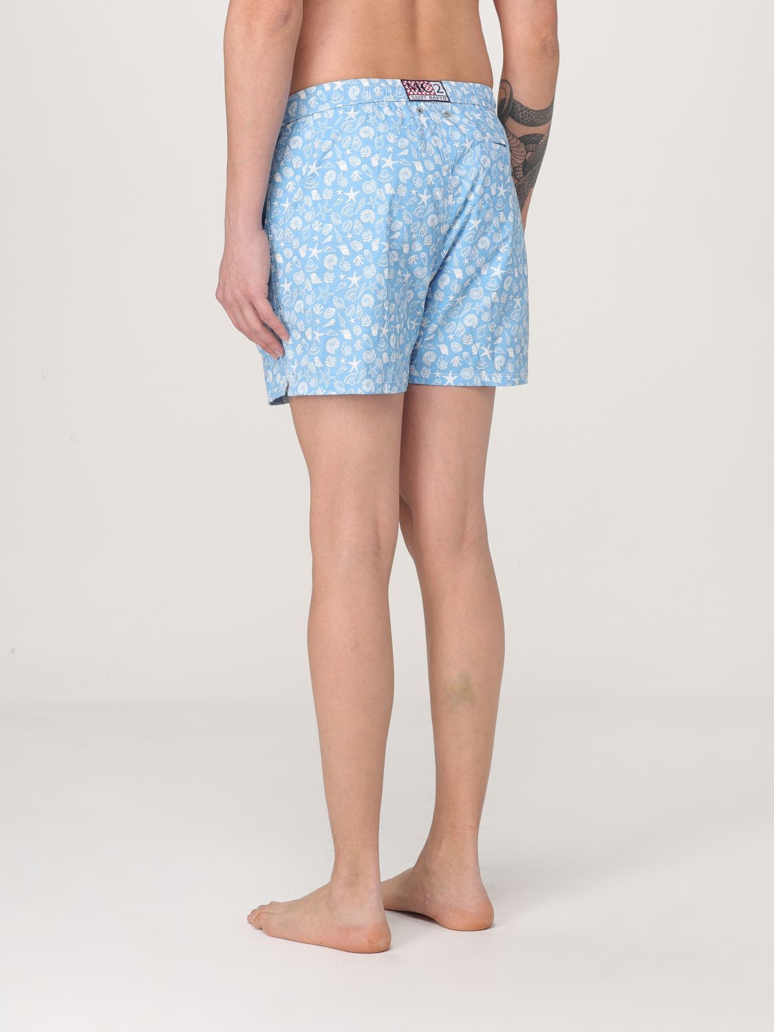 Seashell Print Swim Trunks