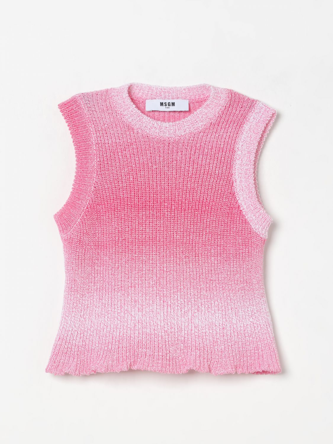Girls Knit Sleeveless Top Ombre