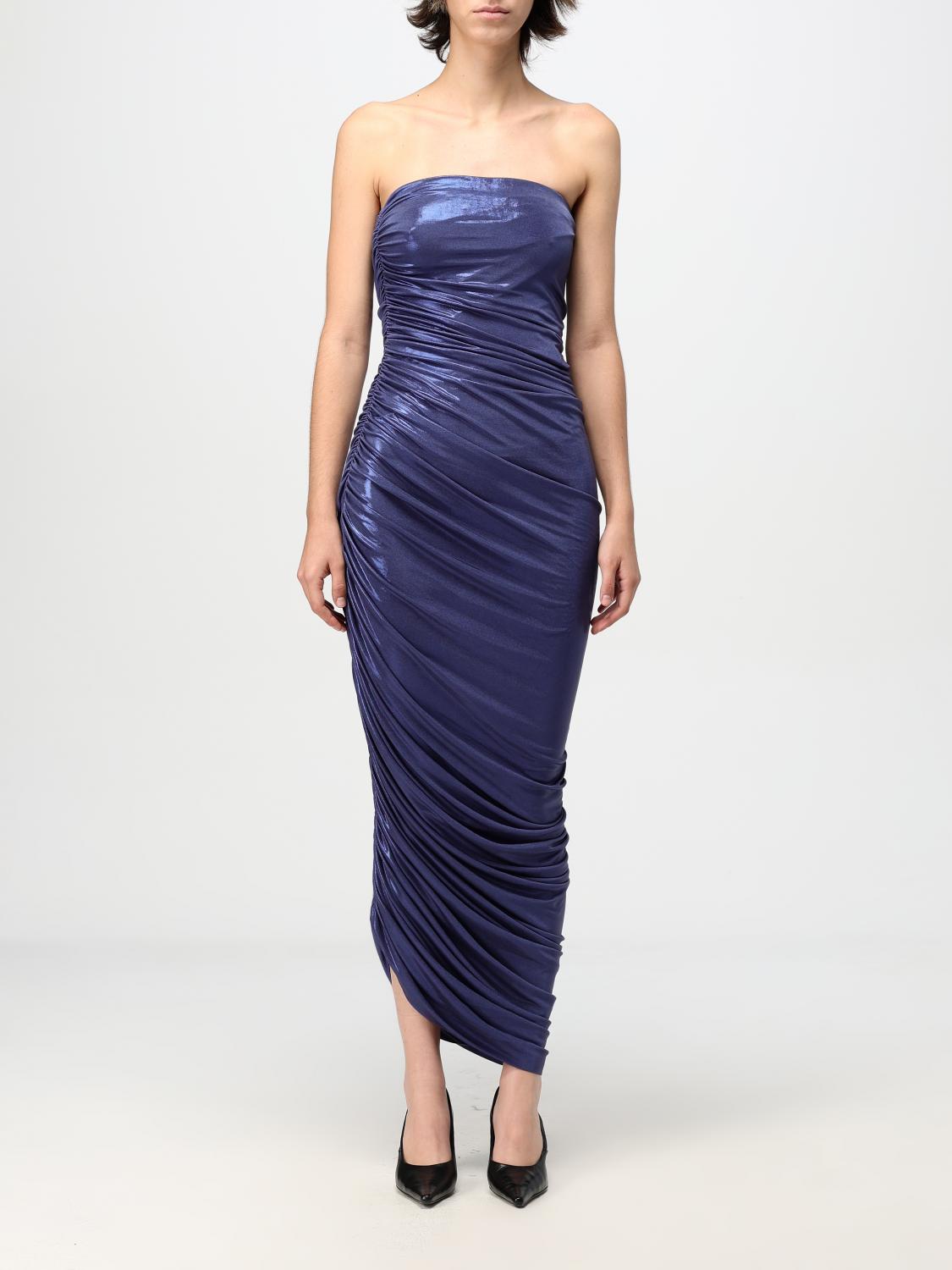 Diana Dress Metallic Jersey Draped Maxi