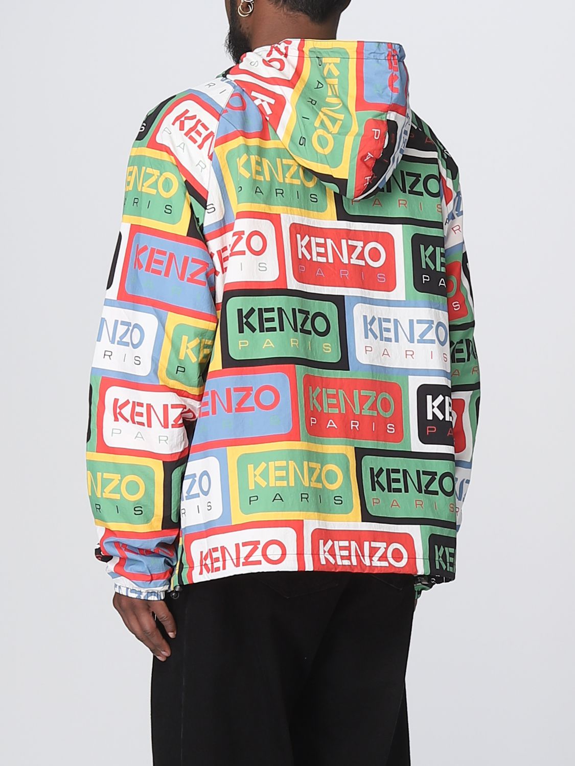 Kenzo Paris Logo Print Windbreaker