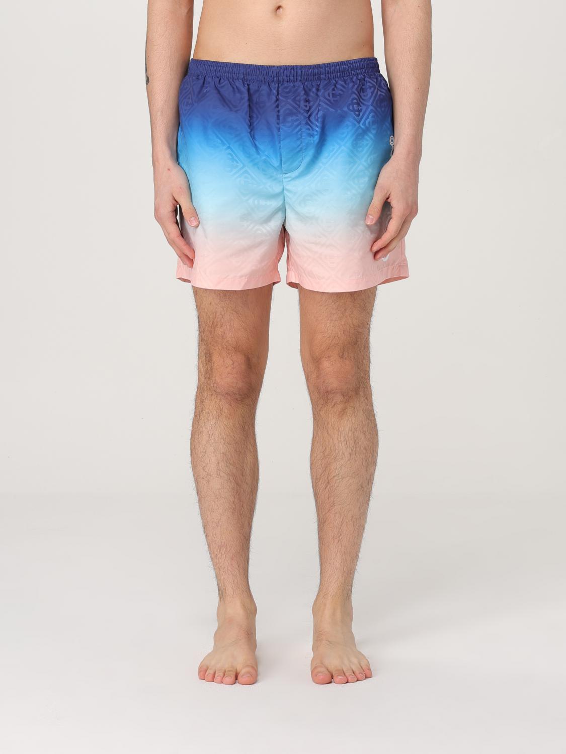 Ombre Swim Trunks Geometric Pattern