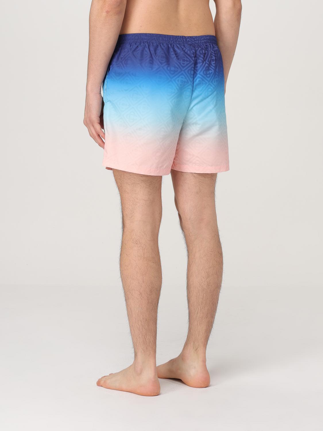 Ombre Swim Trunks Geometric Pattern