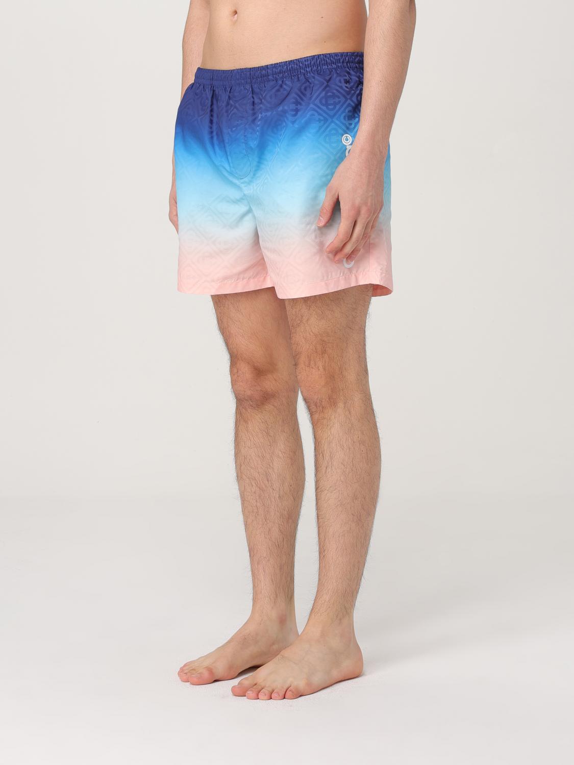 Ombre Swim Trunks Geometric Pattern