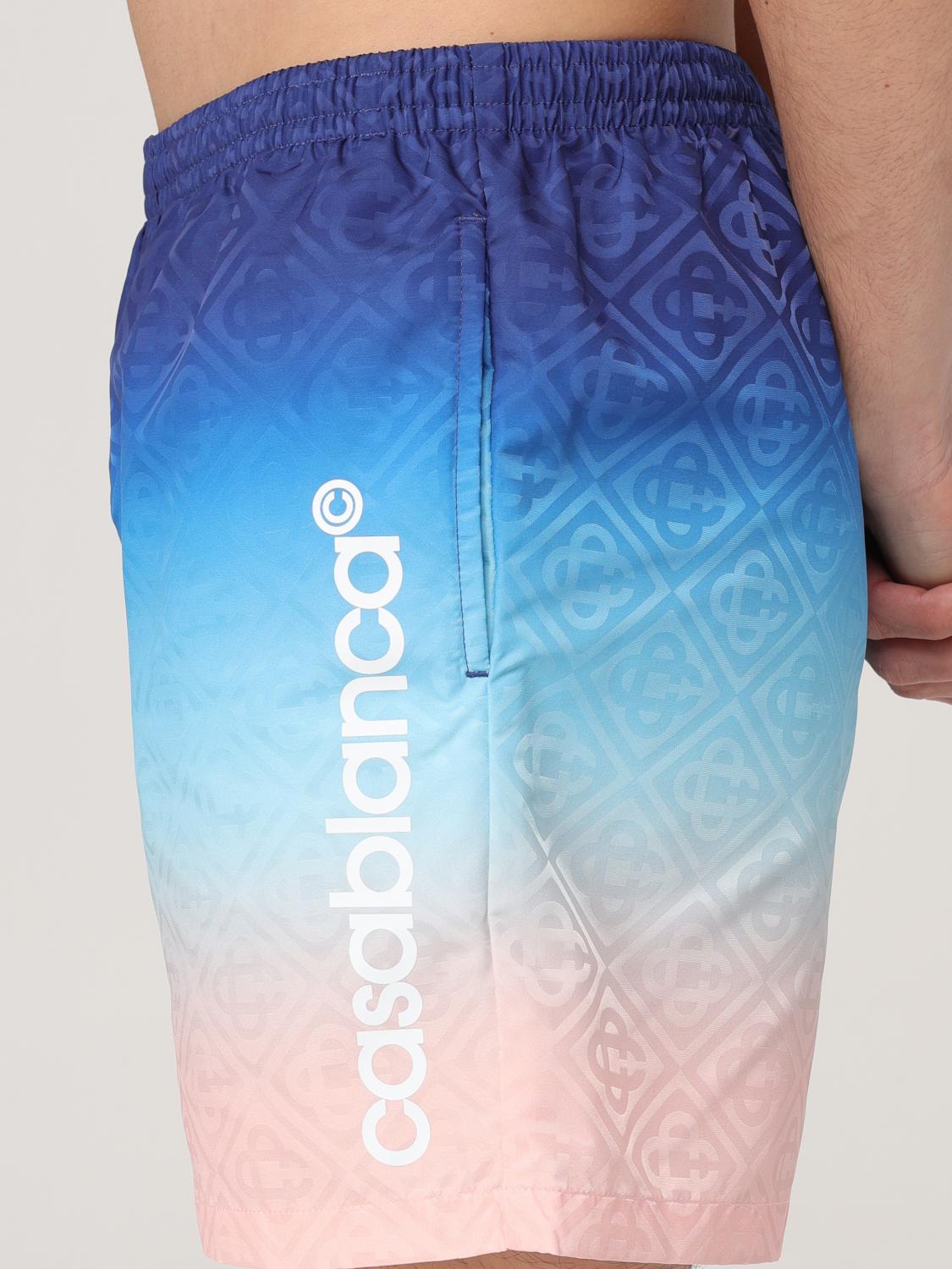 Ombre Swim Trunks Geometric Pattern