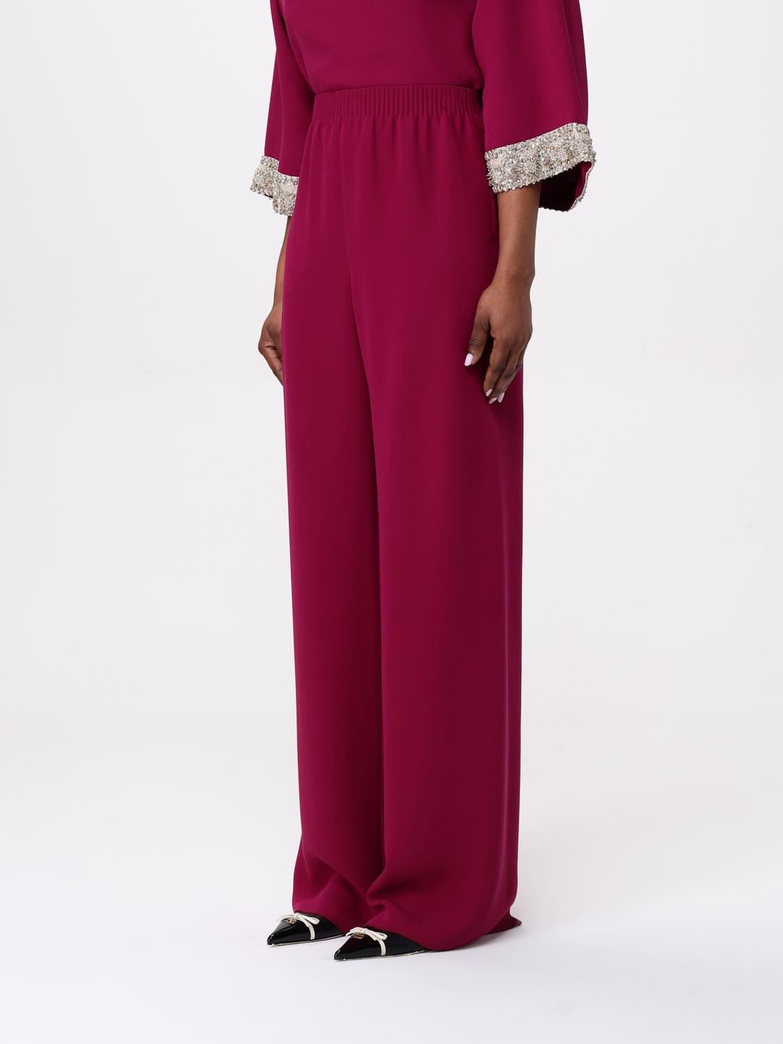 Wide Leg Pants Embellished Sleeves