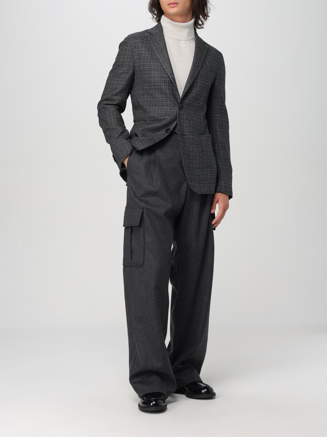 Classic Wool Blazer Textured Design