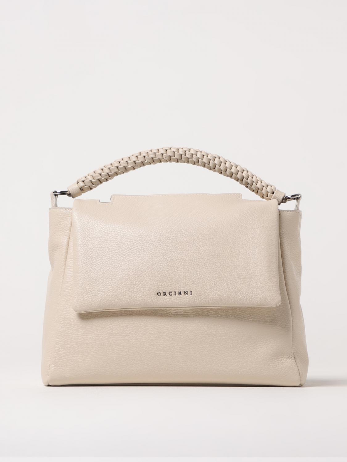 Structured Leather Top Handle Bag