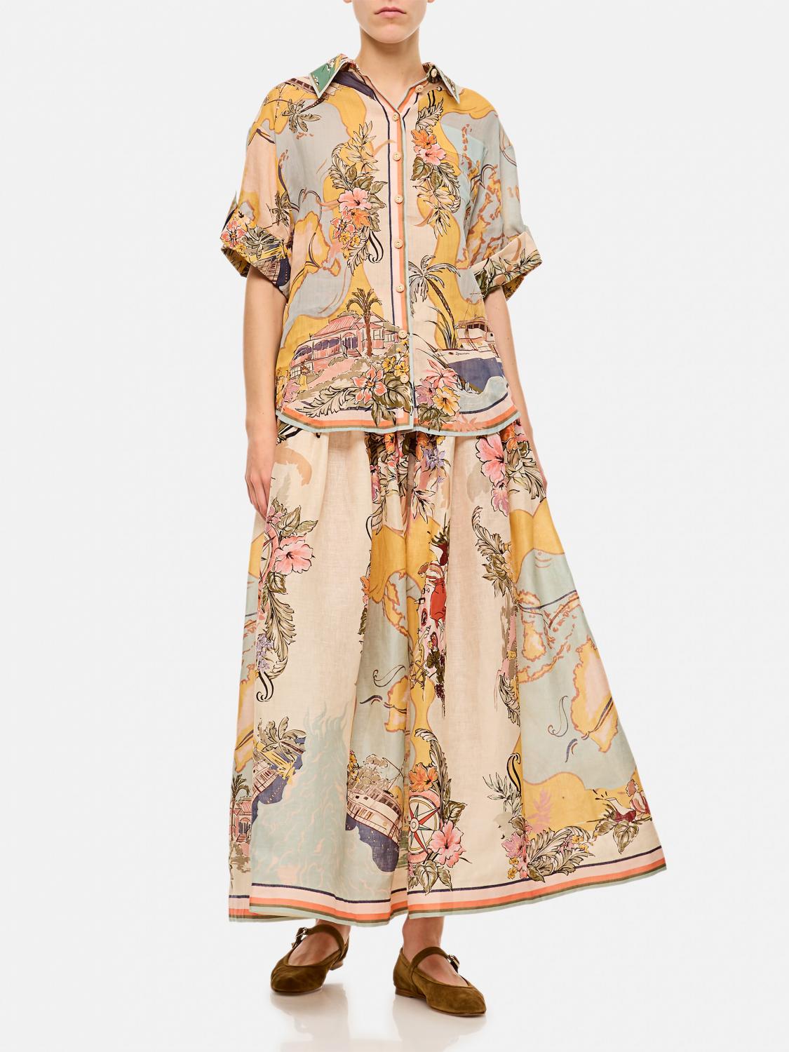 Resort Floral Linen Shirt