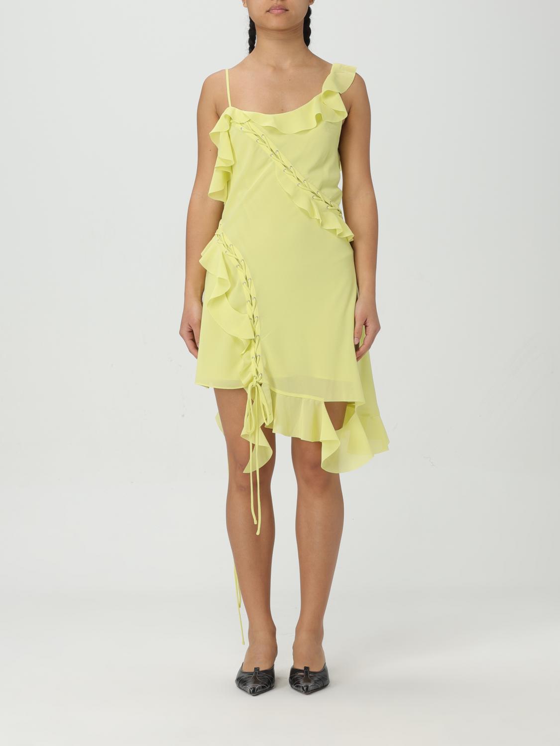 Asymmetrical Mini Dress Laceup Detail