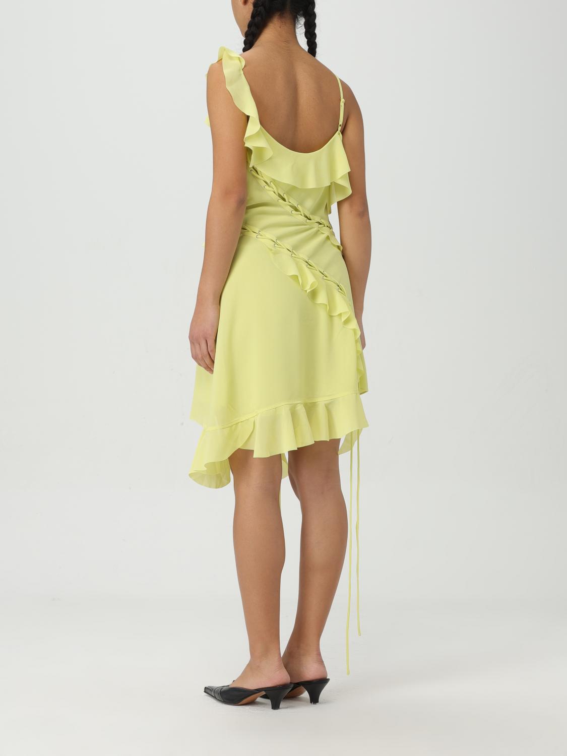 Asymmetrical Mini Dress Laceup Detail