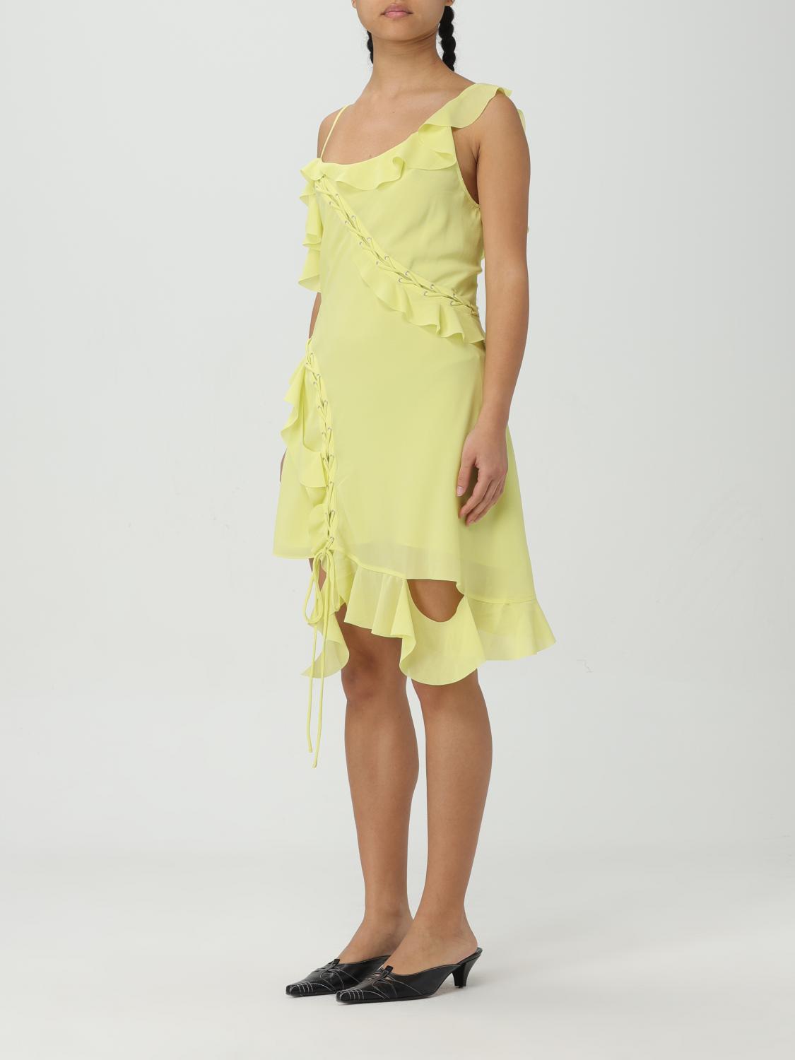 Asymmetrical Mini Dress Laceup Detail
