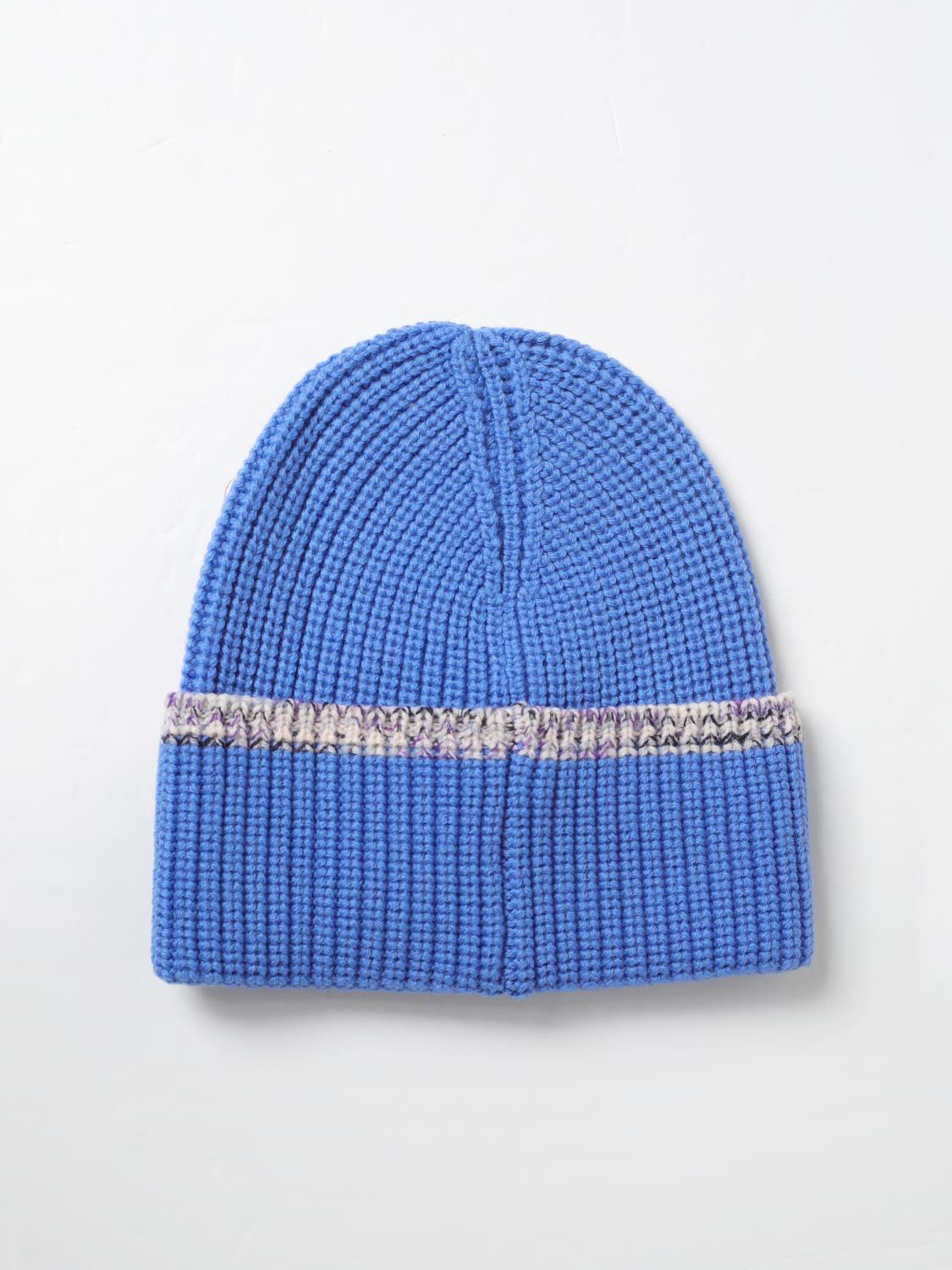 Rib Knit Beanie Chevron Design