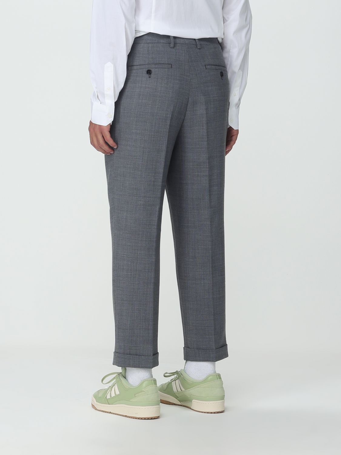 Pleated Trousers Wool Blend