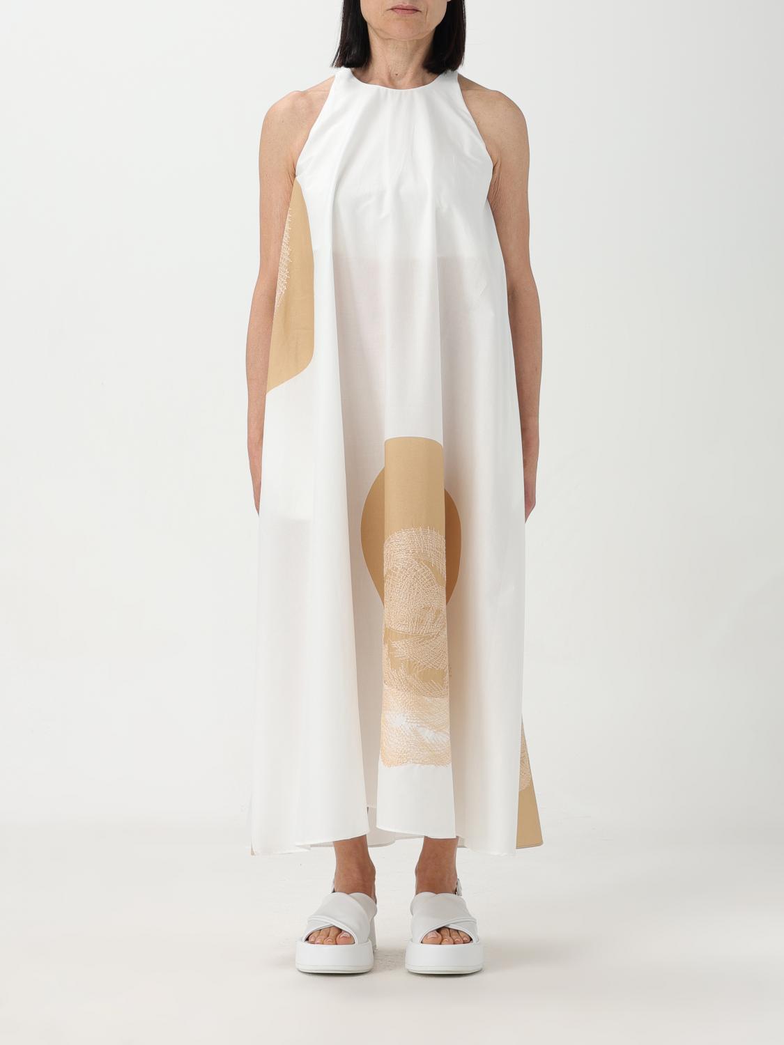 Abstract Print Aline Midi Dress