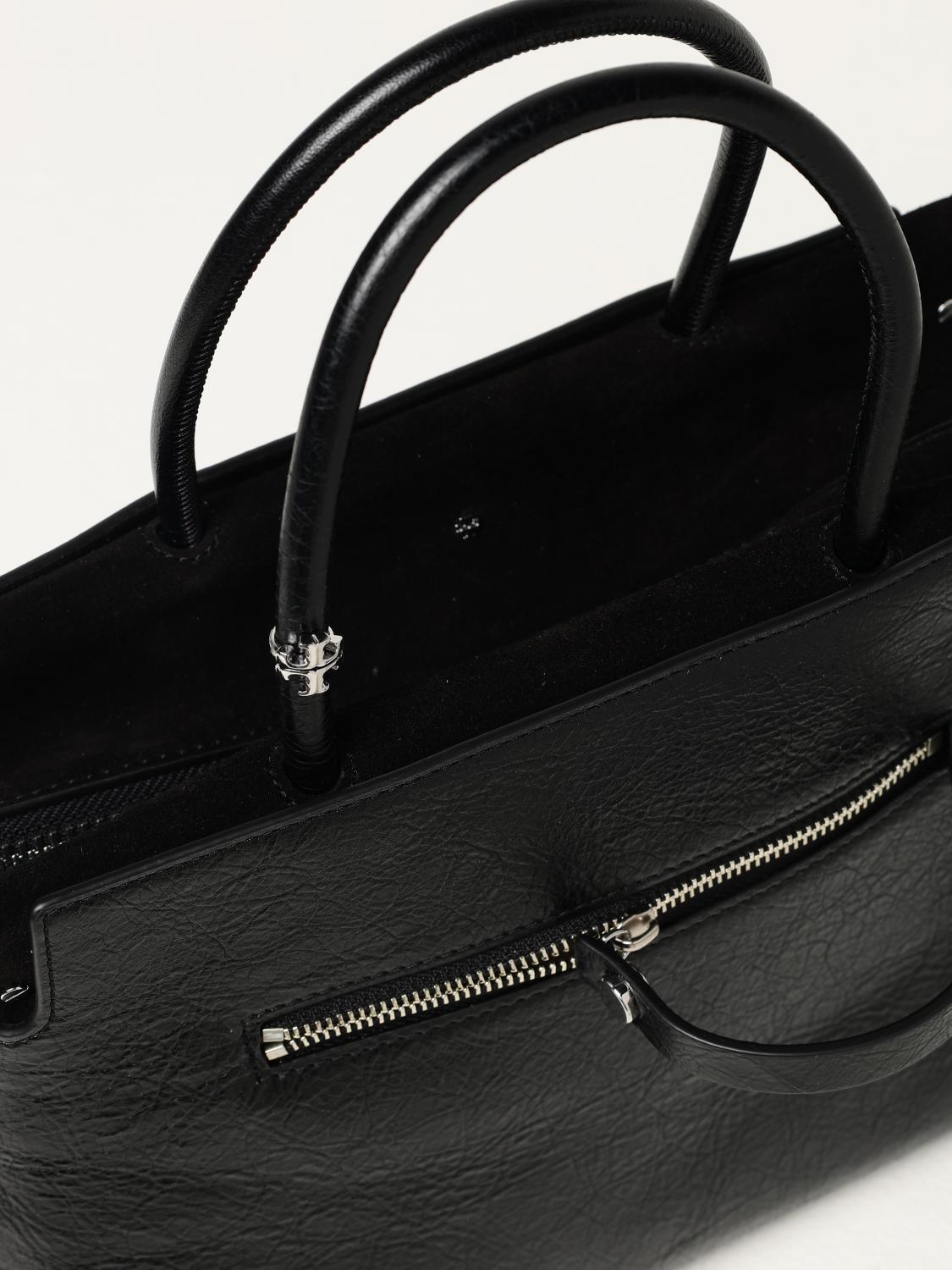 Perry TripleCompartment Leather Handbag