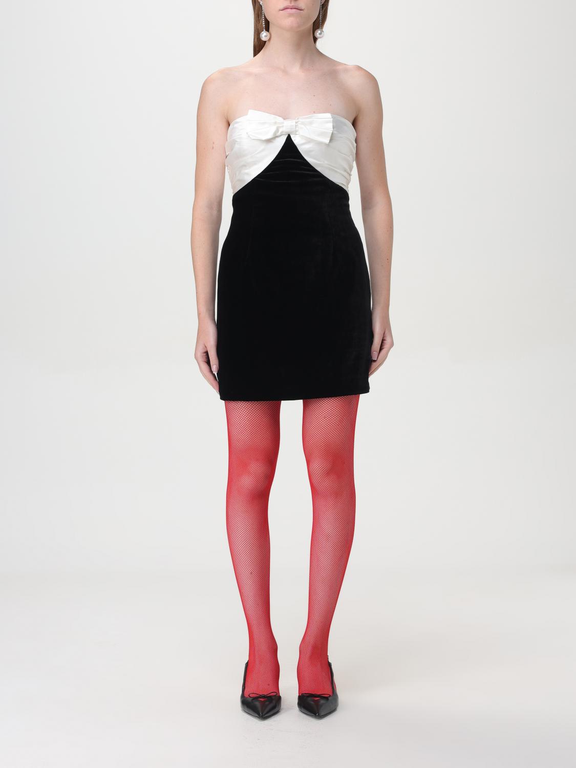 Velvet Mini Dress with Bow Detail