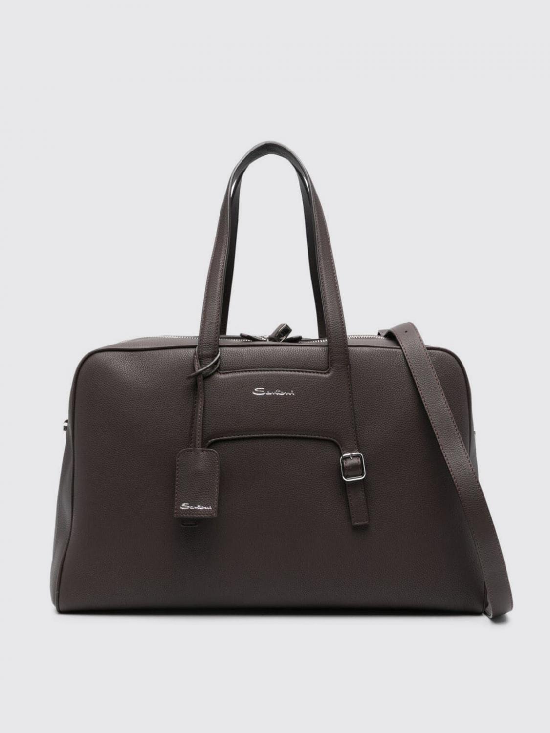 Leather Travel Duffel Bag