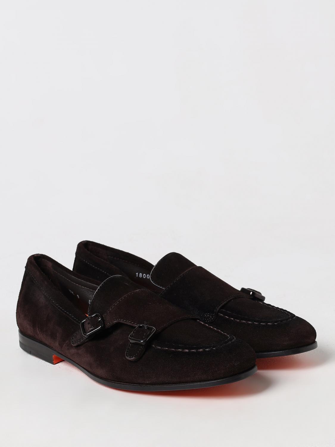 Suede Leather Monk Strap Loafers
