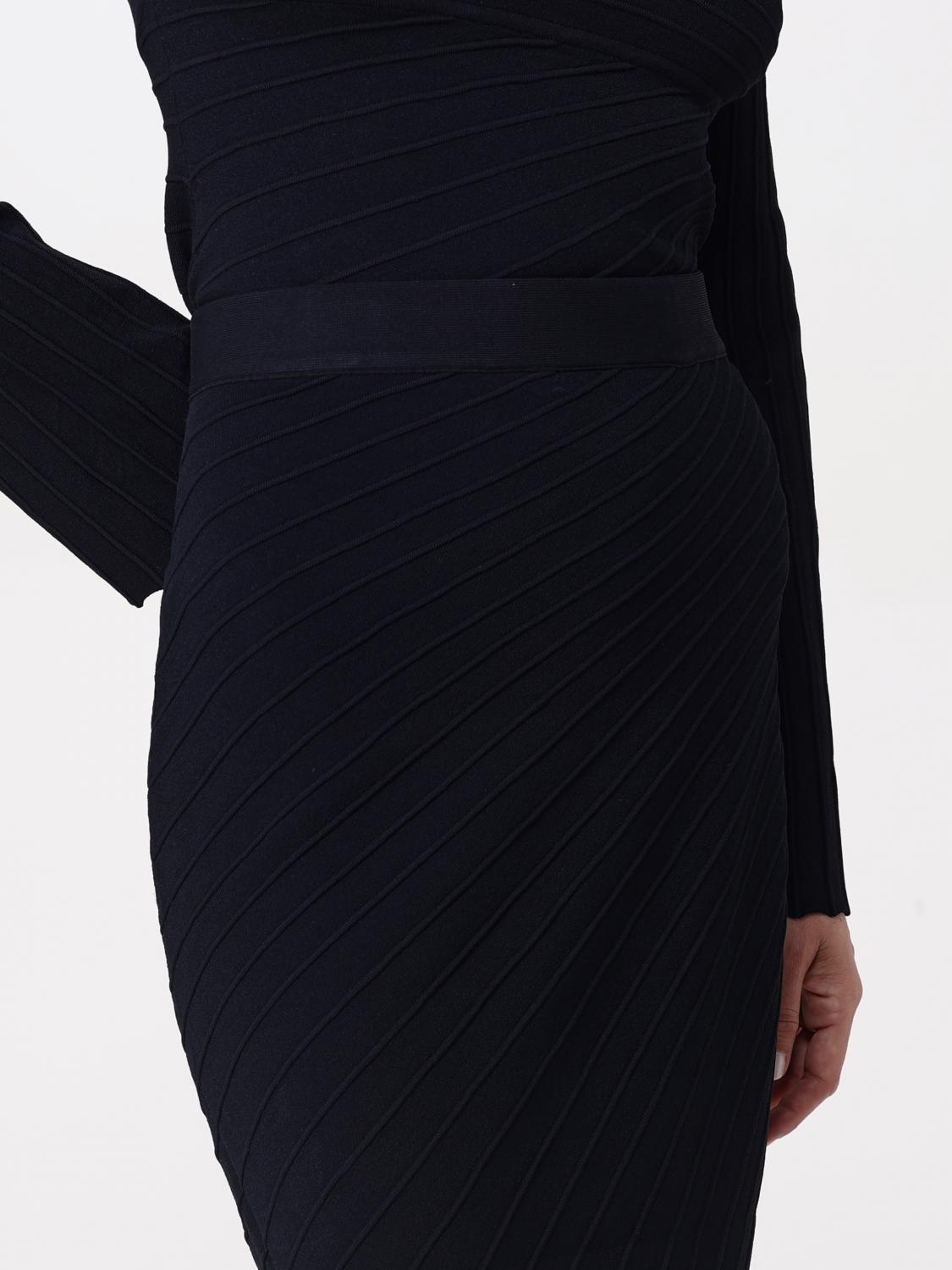 Pleated Midi Skirt Asymmetrical Hem