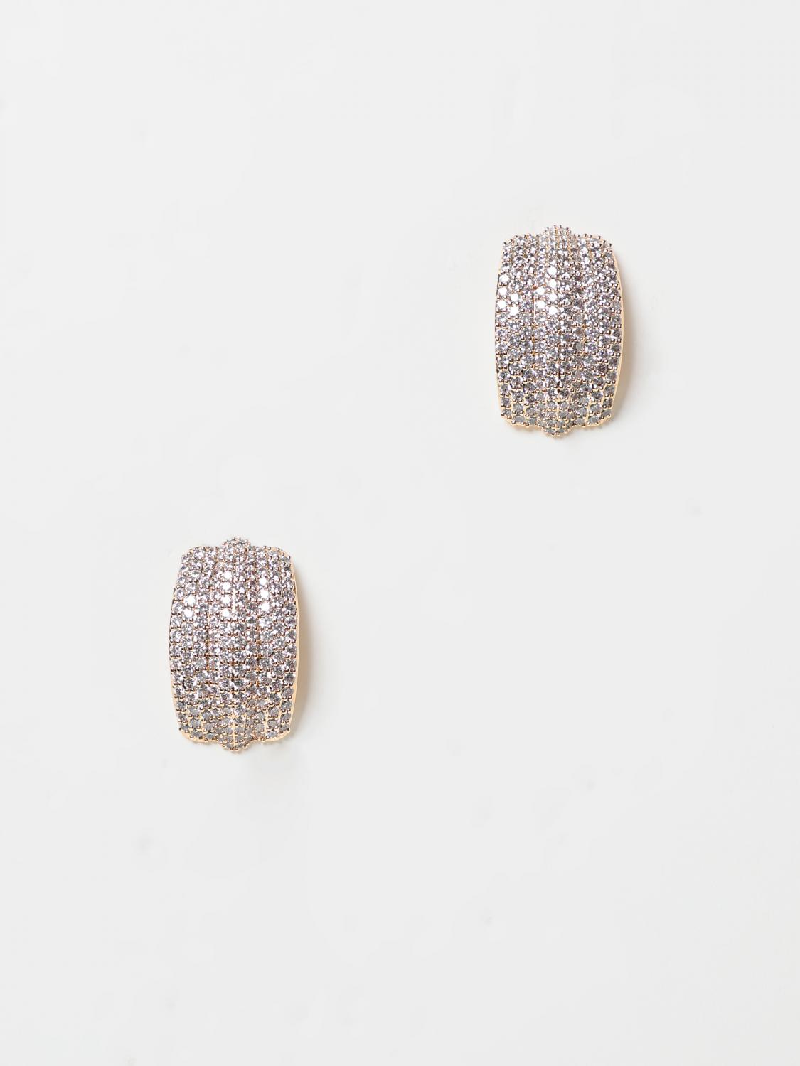 Cubic Zirconia Gold Stud Earrings