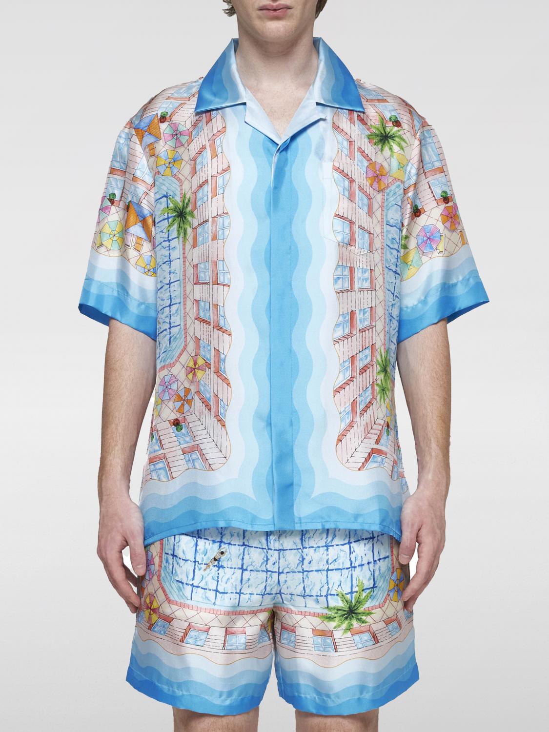 Poolside Print Silk Shirt