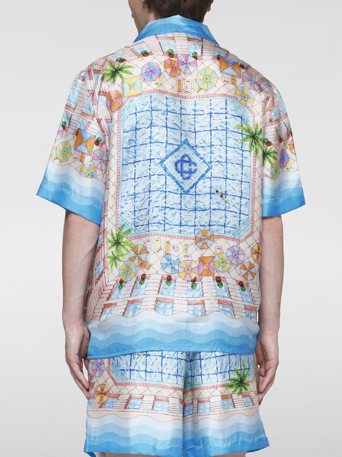 Poolside Print Silk Shirt