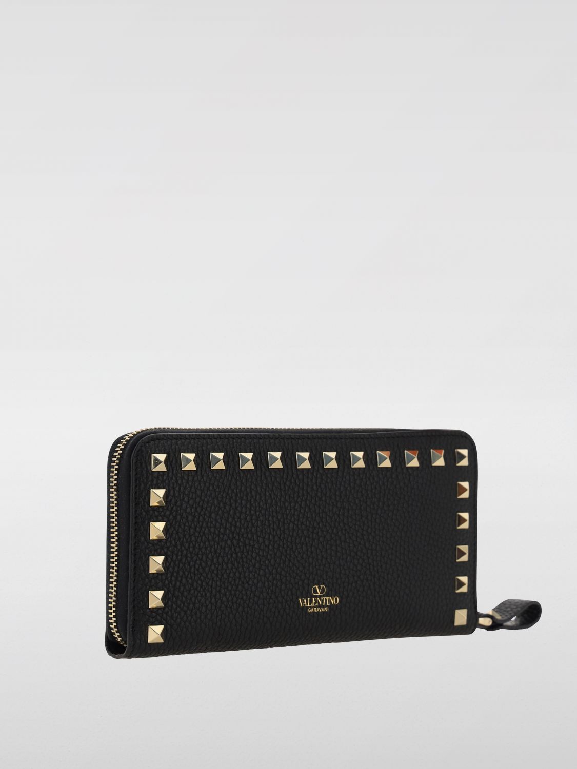 Rockstud Zip Around Wallet