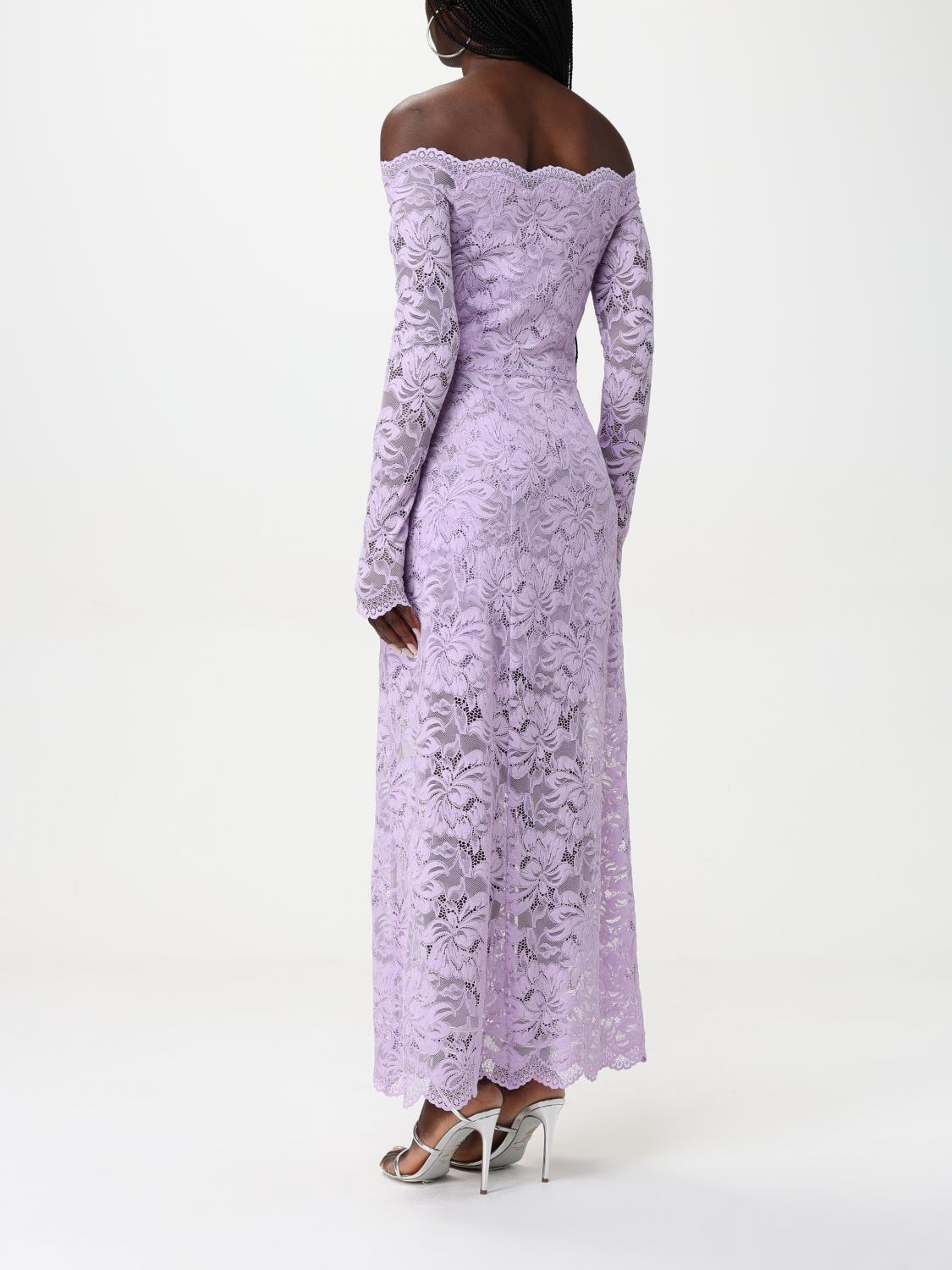 Lace Maxi Dress OffShoulder Long Sleeves