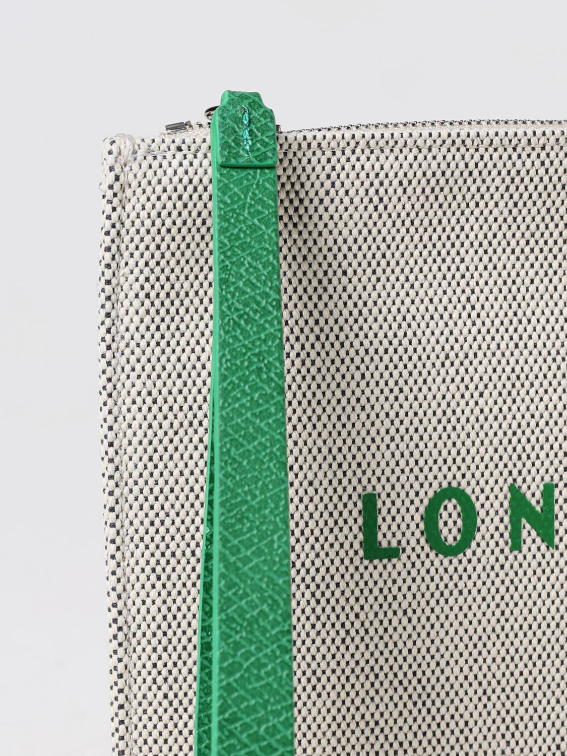 Canvas Clutch with Leather Strap