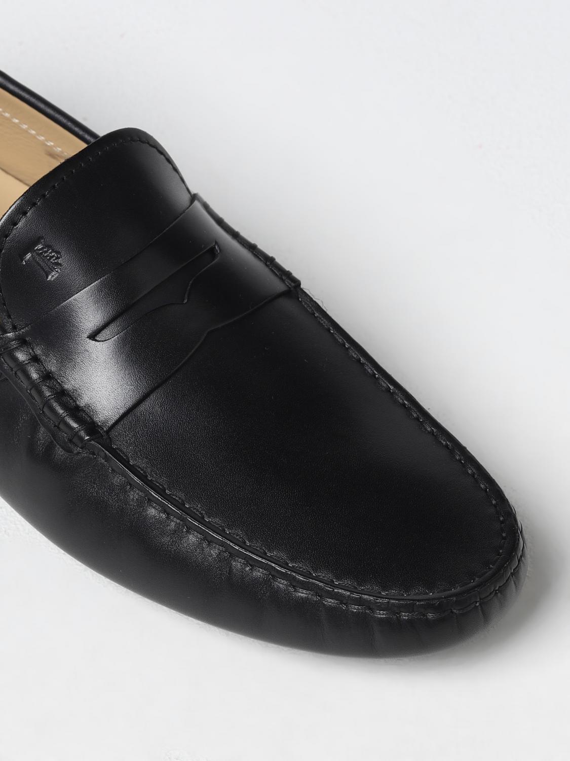 Leather Moccasins with Penny Strap Detailing