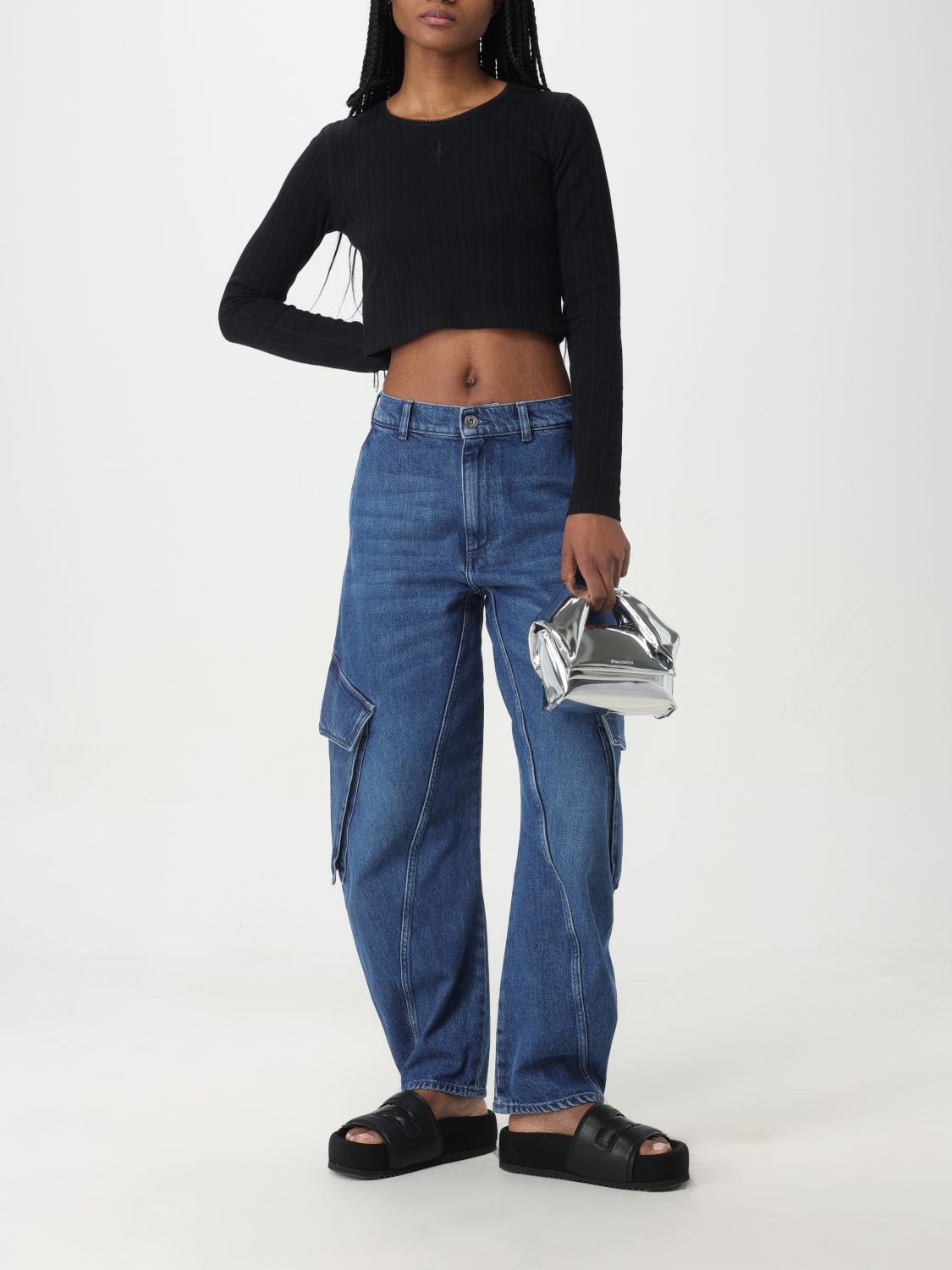 Mini Silver Shoulder Bag