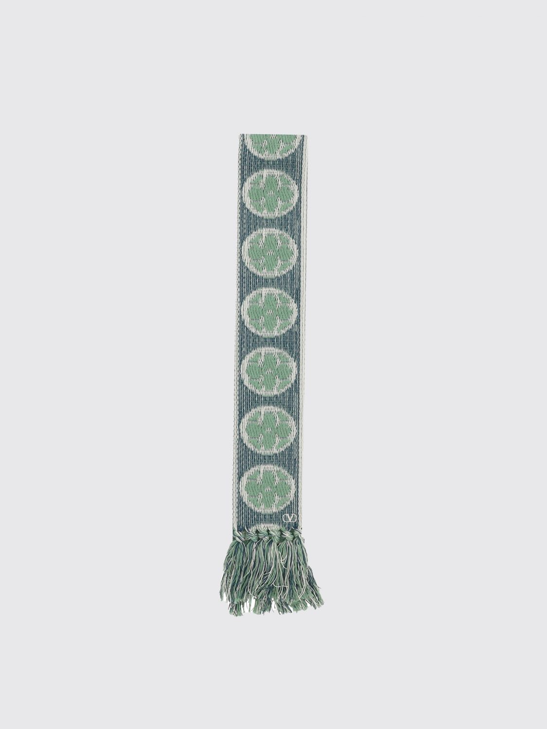 Woven Oval Pattern Scarf