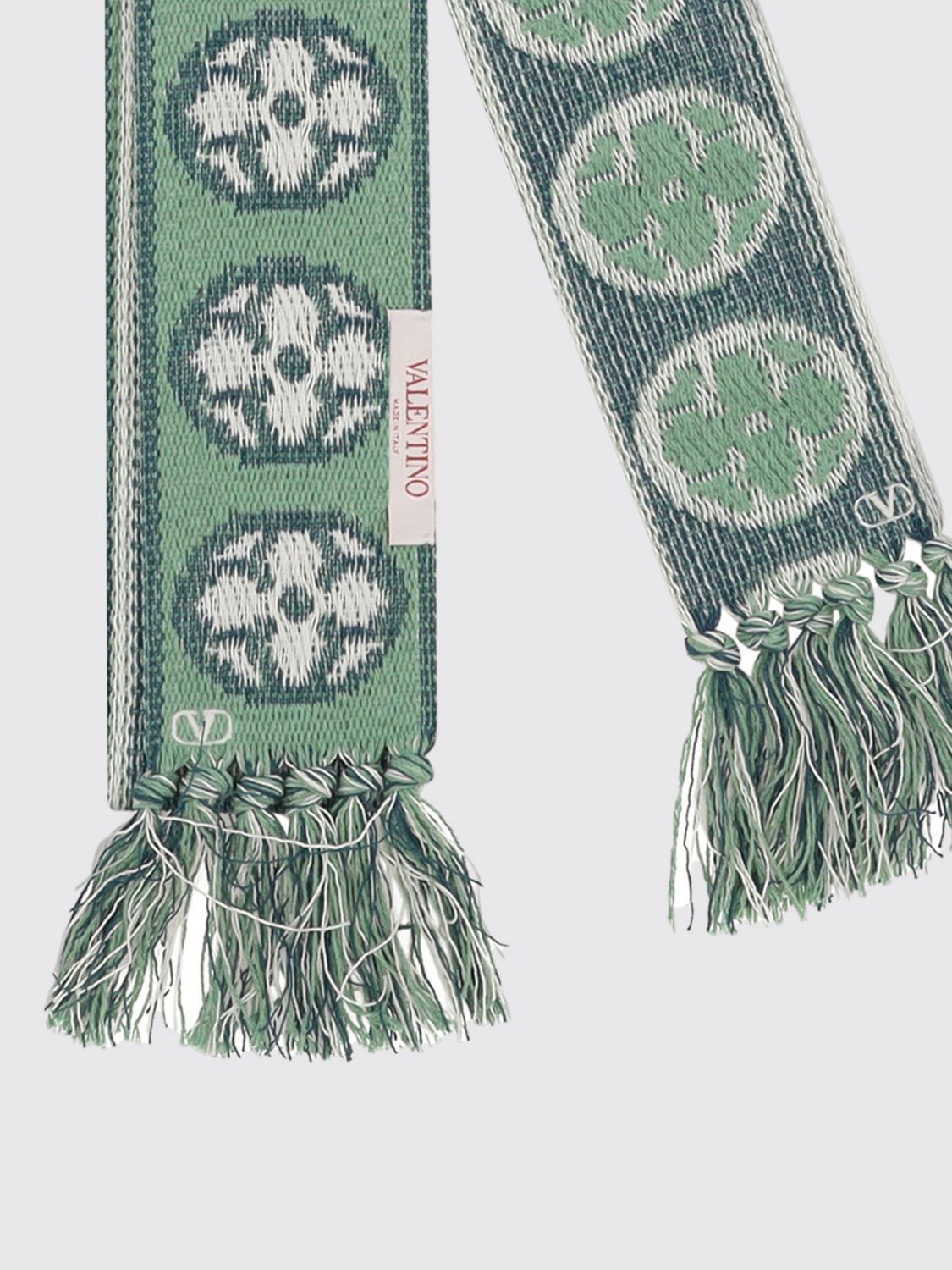 Woven Oval Pattern Scarf